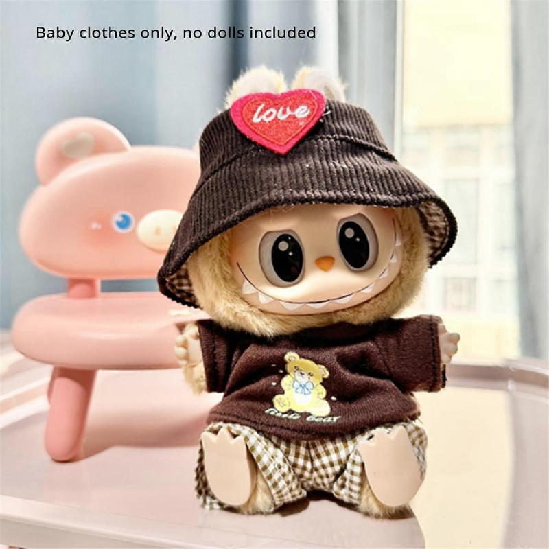 Clothing Only Labubu V2 Clothes Series Labubu Cute Doll Clothestoy Ornaments,A