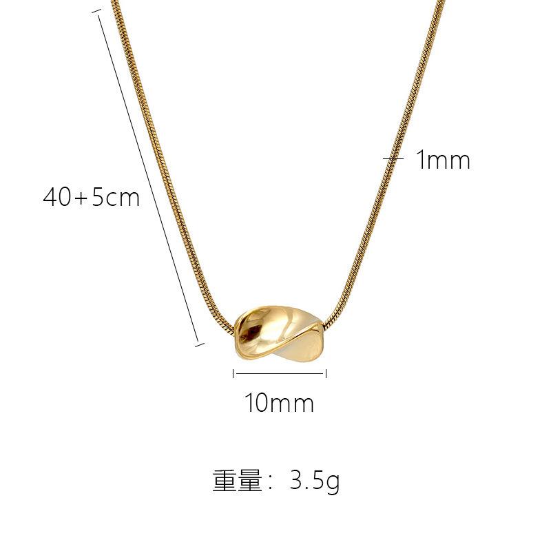 Ветряное геометрическое ожерелье женское легкая роскошь простая цепочка на ключицы неправильный кулон змеиная кость