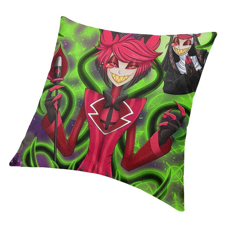 Hazbins Anime Animation Hotel Square Pillow Cover Decoration Cushion Cover Throw Pillow For Car Double-Sided Printing