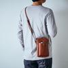 Epe Herren Mini Umhängetasche mit Smartphone-Fach, Beliebt und Stilvoll Echtes Leder (Marine)