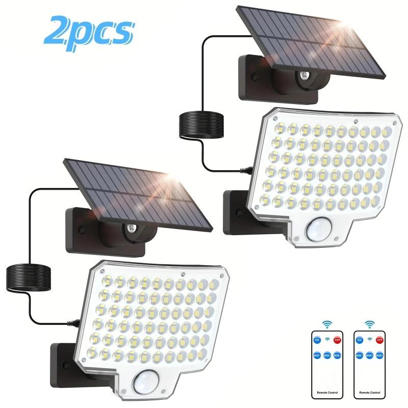 Nice Solar Lights Outdoor 240 LED 3 Modes Motion Sensor Flood Lights With Remote IP65 Security Solar Lights For Outside Wall Lig