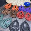 Bohemian Beach Wooden Long Earrings