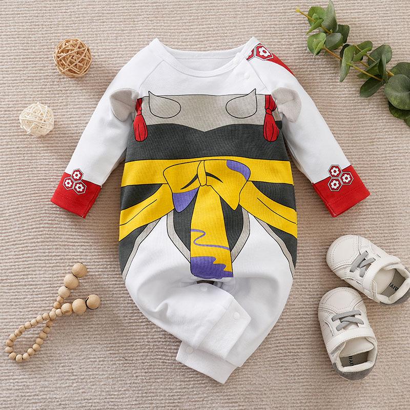 Demon slayer cosplay traje roupas de bebê crianças dos desenhos animados anime macacão menino menina chrismats halloween bebê cosplay colthes infantil macacão do bebê