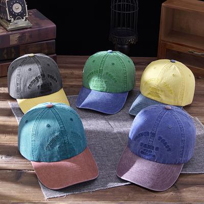 Baseball Cap Street Tide Brand Embroidery Cotton Duck Tongue Cap Men and Women Couples Shopping Fashion Versatile Spring and Summer