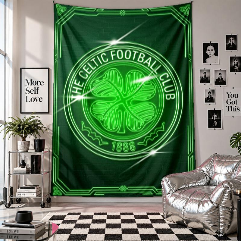 Celtic FC Wall Tapestry Home Decor Wall Hanging Cloth for Bedroom Living Room Background