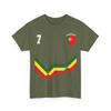 Portugal Number 10 Soccer Jersey Style Shirt, Portuguese Flag Soccer Shirt