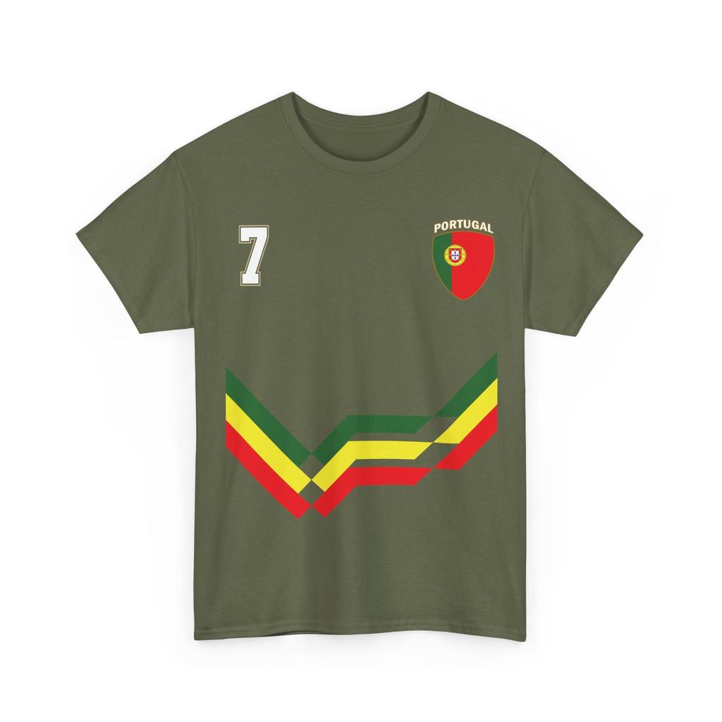 Portugal Number 10 Soccer Jersey Style Shirt, Portuguese Flag Soccer Shirt