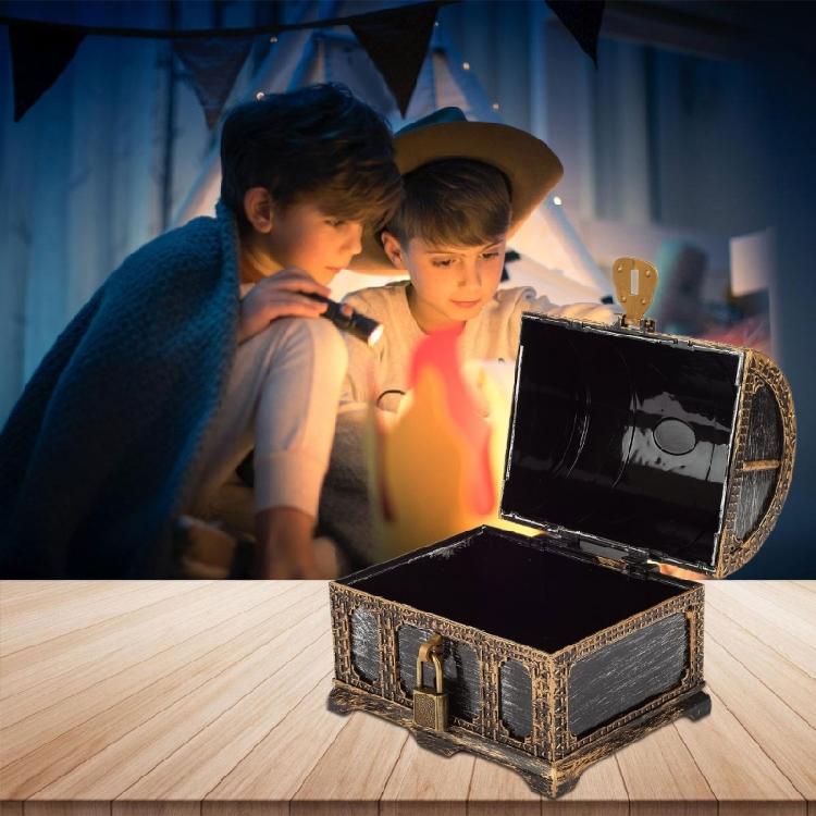 Child Safe ABS Pretend Treasure Box for Educational Role Playing and Daily Storage Tool