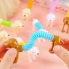 10Pcs Chew Resistant Stretchable Dog Stress Relief Tubes Pet Play Toys for Kids Birthday Party Favors