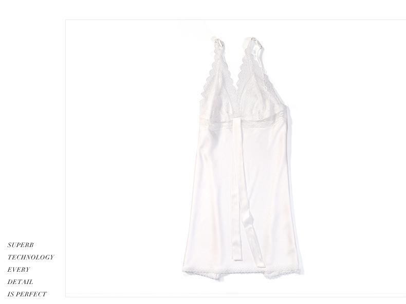 Women's Silk Lace Pajama Set - Breathable & Comfortable Two-Piece Nightwear