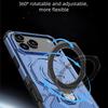 KEYSION Shockproof Magnetic Case for iPhone 17 Pro Max TPU+PC Upright Live Metal Ring Stand Phone Back Cover for iPhone 17 Air