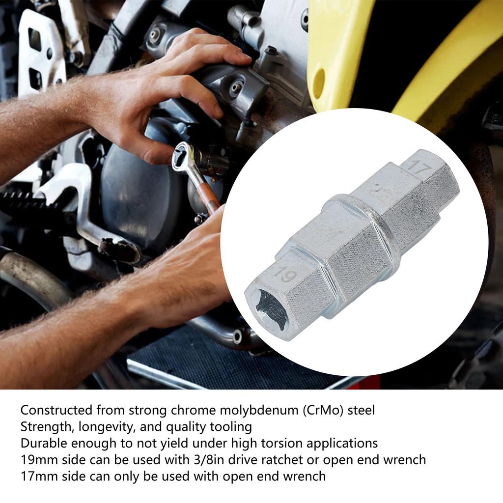 Hex Axle Tool for Motorcycle Dedicated Front Wheel Spindle Removal Wrench 17 19 22 24mm