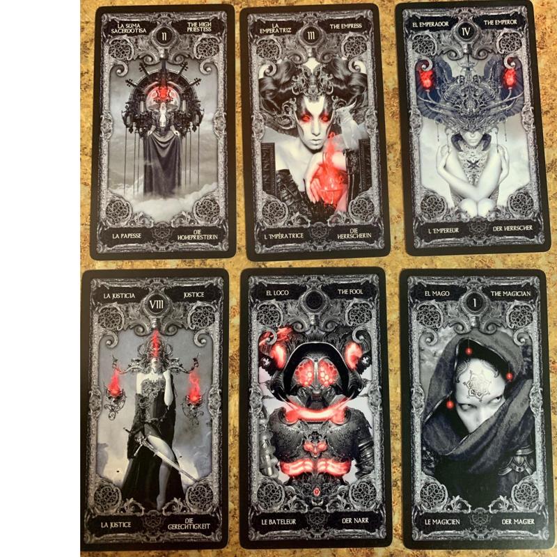XIII Dark Tarot Cards Deck Board Game English Mysterious Divination Fate