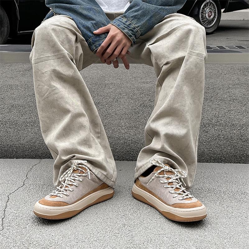 Pantofi sport casual de toamnă 2024 pentru bărbați, stil retro, cu talpă groasă, pentru drumeție