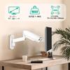 METIYA PC Monitor Arm, Wall Mount, LCD Display Arm, Up to 32-inch, Multi-Joint, Height Adjustable, Angle Adjustable Up/Down/Left/Right, VESA 75x75/100