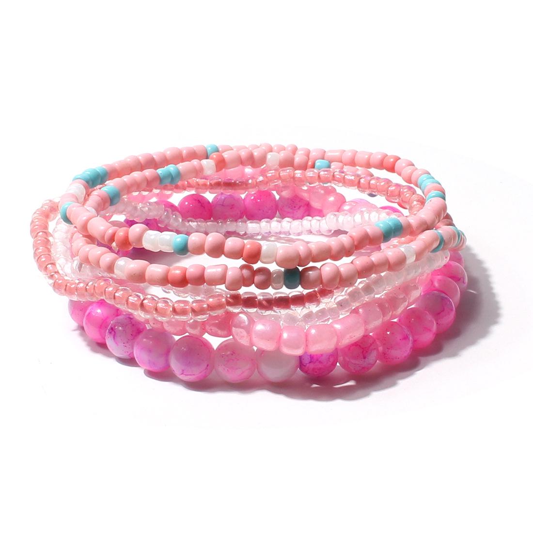 

Bohemian Acrylic Bead Multi-Layer Bracelet for Women - F16320