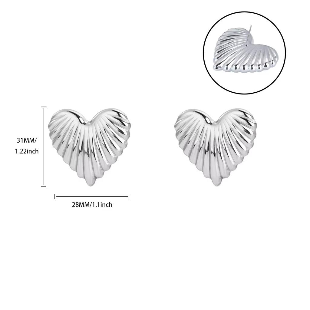 Vintage Metal Style Geometry Earrings For Women Stainless Steel Exaggerate Earring Punk Party Stud Earrings Jewelry Gift 2026