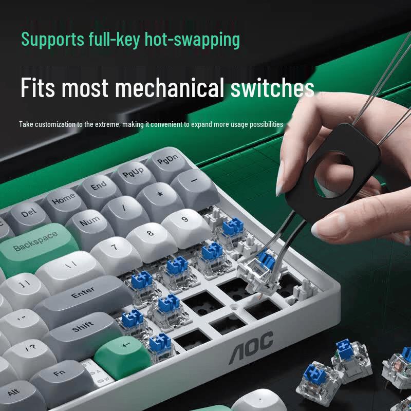 AOC GMK100 Tri-Mode Hot-Swappable Mechanical Keyboard & Mouse Combo