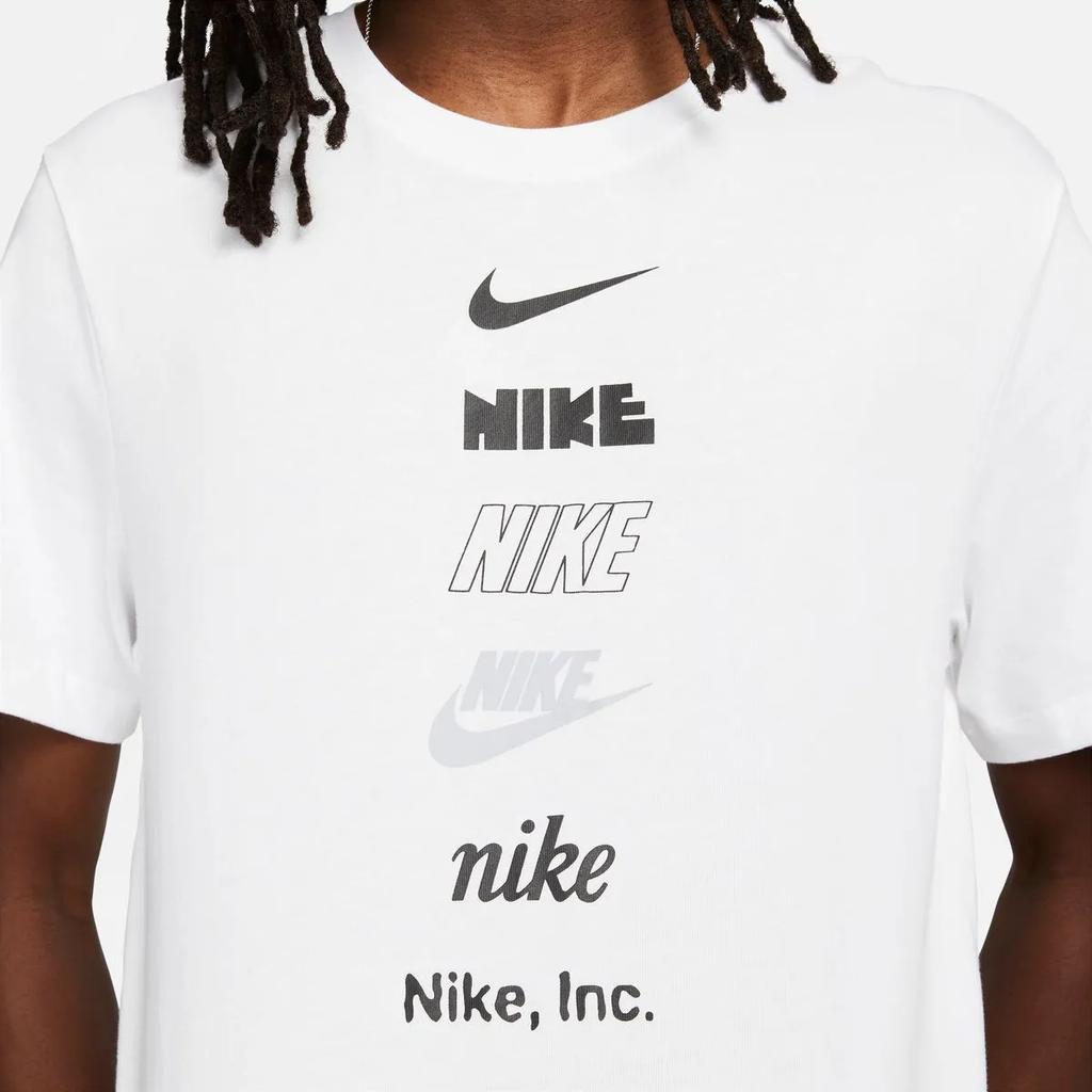Nike Alphabet Print Round Neck Casual Pullover Short-Sleeve T-Shirt Men Tops White DZ2875-100