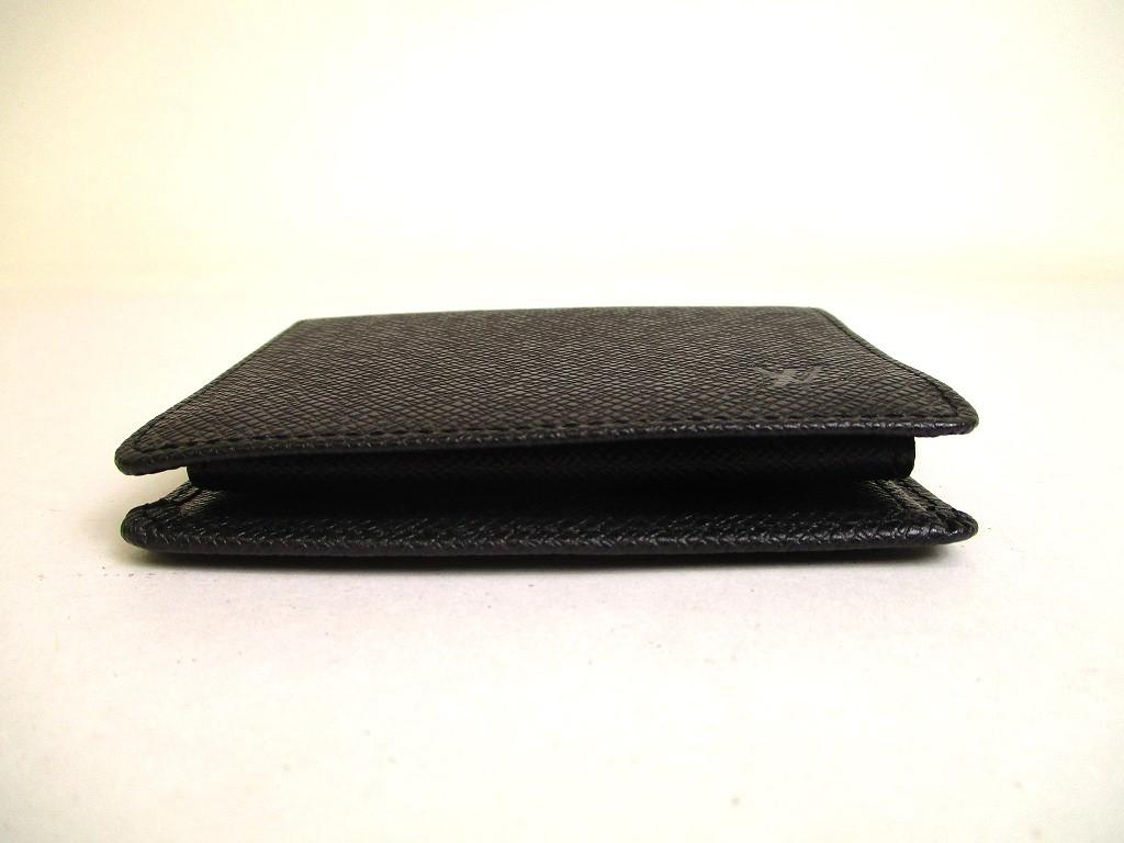 Authentic LOUIS VUITTON Ardoise Black Taiga Leather Bifold Wallet #a240  Refurbished