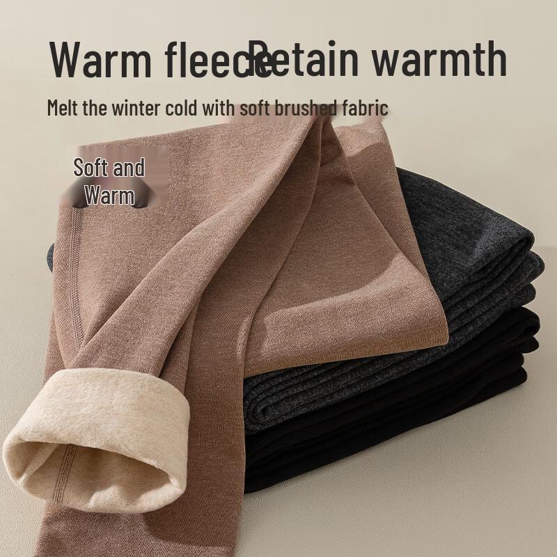 Langsha Men's Thermal Cashmere Blend Leggings