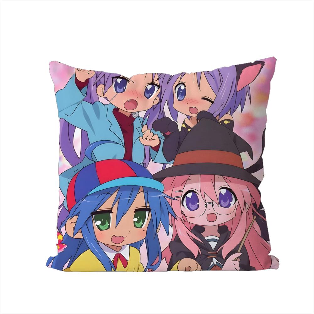Lucky Star Pillow Case For Car Sofa Decorative Home Doublesided Print Plush Square Throw Pillow Cushion Cover