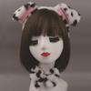 2/3/4 pezzi/set set di cerchietti per capelli con orecchie di cane per adulti e bambini, imbottitura in cotone di peluche, papillon con naso e coda di cane, costume da cosplay, regalo per Natale e Halloween