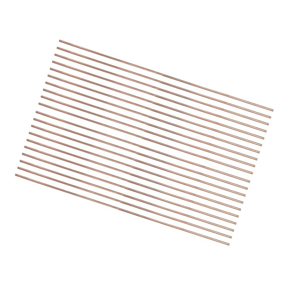 20pcs Copper Alloy Brazing Round Rod 2.5mm Diameter Phosphor Bronze Rod  Copper Tube Repair
