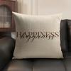 Simplicity Pattern Love Cushion Cover Natural Linen Organic Fabric DoubleSided Printing Sofa Home Decor Gift Pillow Case