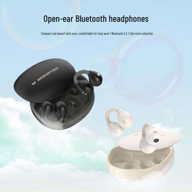 Monster Open Ear AC500 Mini Clip-on Bluetooth Earbuds