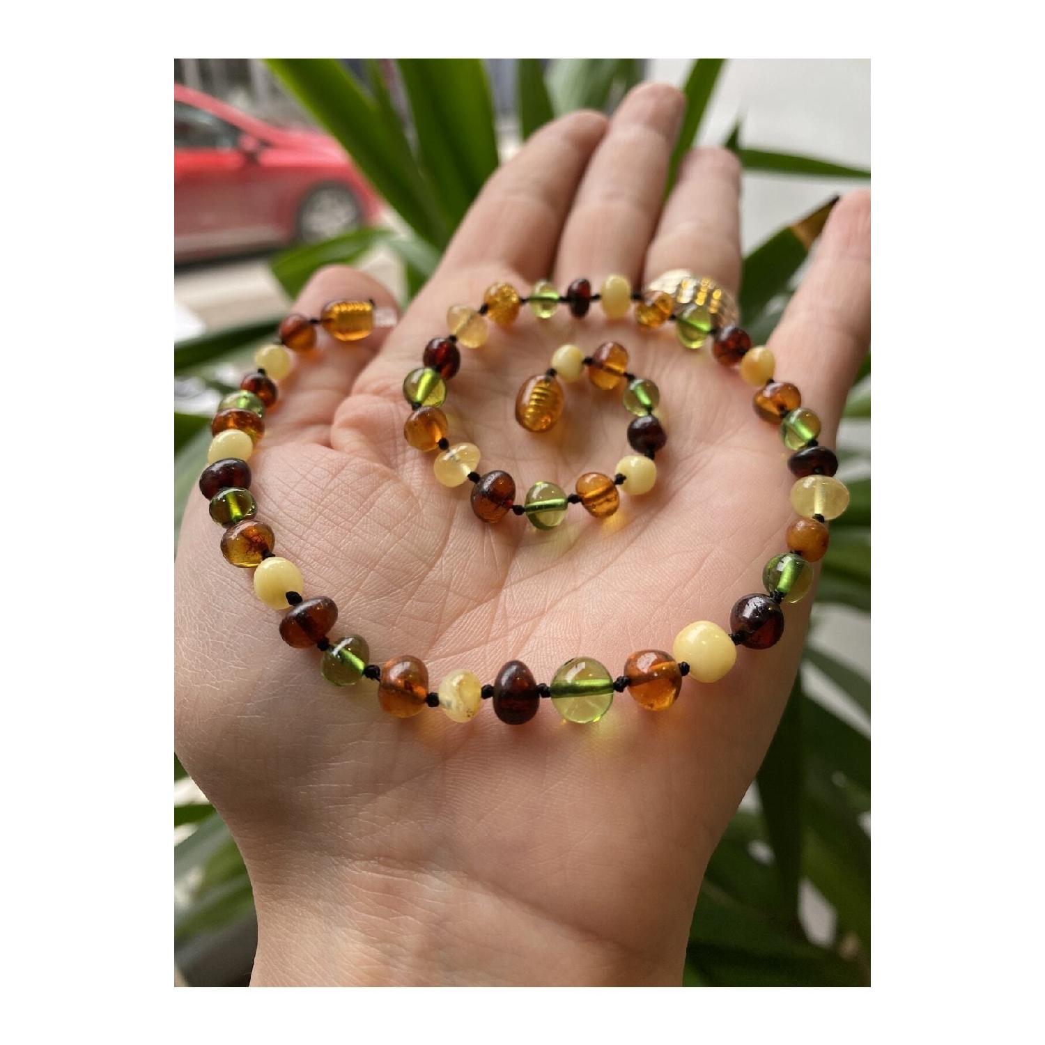 

Намисто Baltic Drop Amber для прорізування зубів 32 - 34 cm