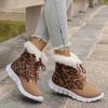 Women's Winter Furry Slip-Resistant Platform Sneakers/Boots - Thick Platform Height Increase