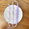 Sweet Design Fairy Braided Headband Tulle Flower Imitation Pearl Headband Floral Headband  Pageant