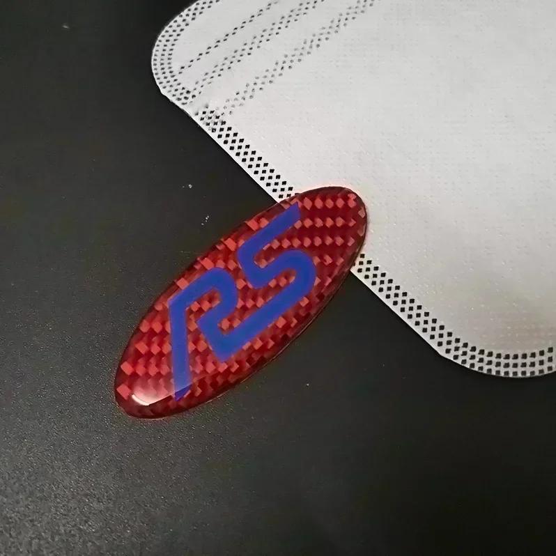 Car Sticker Carbon Fiber Car Steering Wheel Stickers for Ford Mondeo Mk3 Escape Ecosport Edge Focus Ranger Fiesta Kuga Roush Emb