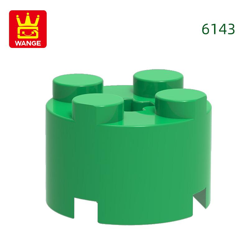 Non-Toxic 98Pcs/Lot 6143 3941 Cylindrical Block Moc 2X2 Parts Compatible With Arc-Shapes Brick Diy Children'S Assembly Toys Gift Box