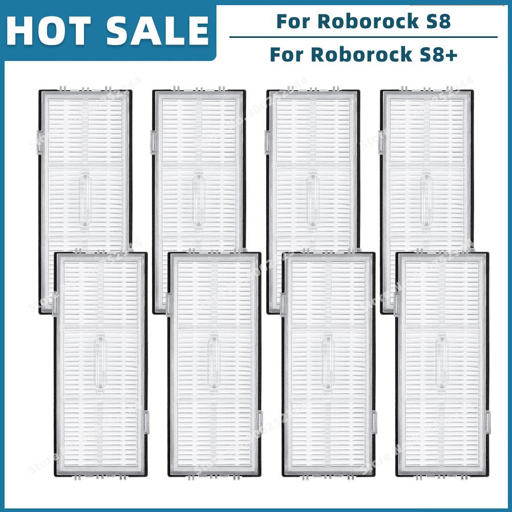 Compatible For Roborock S8 / S8 Plus Replacement Spare Parts Roller Main Side Brush Hepa Filter Mop Cloth Dust Bag Accessories