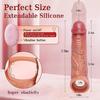 Adult Penis Extender Enlargement Reusable Condom Penis Condom Male Sex Toys Transparent Penis Extension Couples Products Delayed Ejaculation