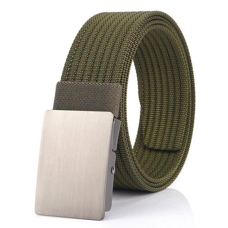 Men's Versatile Canvas Belt - Quick-Drying, Breathable Nylon, Ideal for Casual and Jeans Styles