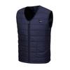 Chaleco Térmico de 12 Zonas con Cuello en V Talla Grande para Personas de Mediana Edad y Mayores - Ropa de Invierno Casual Eléctrica