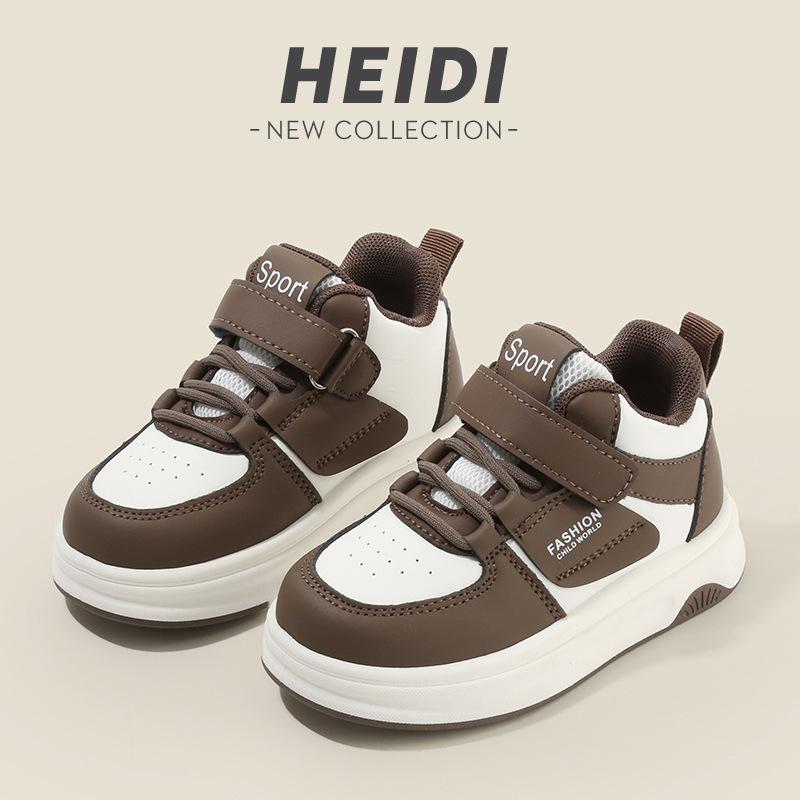 Children's sports shoes 2025 spring and autumn new girls' little white shoes high-top boys' casual board shoes soft-soled baby shoes list