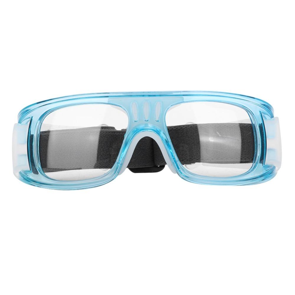 Adjustable Strap Outdoor Sports Goggles Shock Lens Protective Sports Goggles Protective Glasses Basketball Training синий