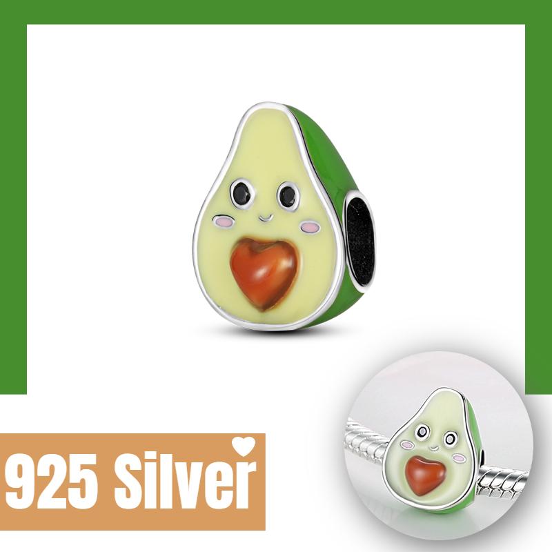 New Summer Fruit Cherry Strawberry Watermelon Charms Fit Bracelets Necklace Beads Diy Copper Women Jewelry Making