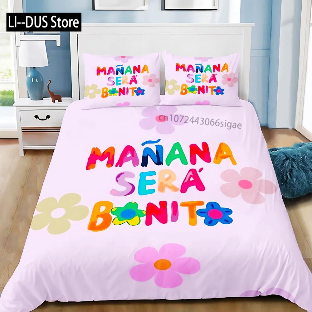 Schönes Karol G Manana Bettbezug Kissenbezug Bettwäsche Set Erwachsener JungeMädchen Schlafzimmer Dekoration Kinder Geschenk Einzel Doppel Große Größe