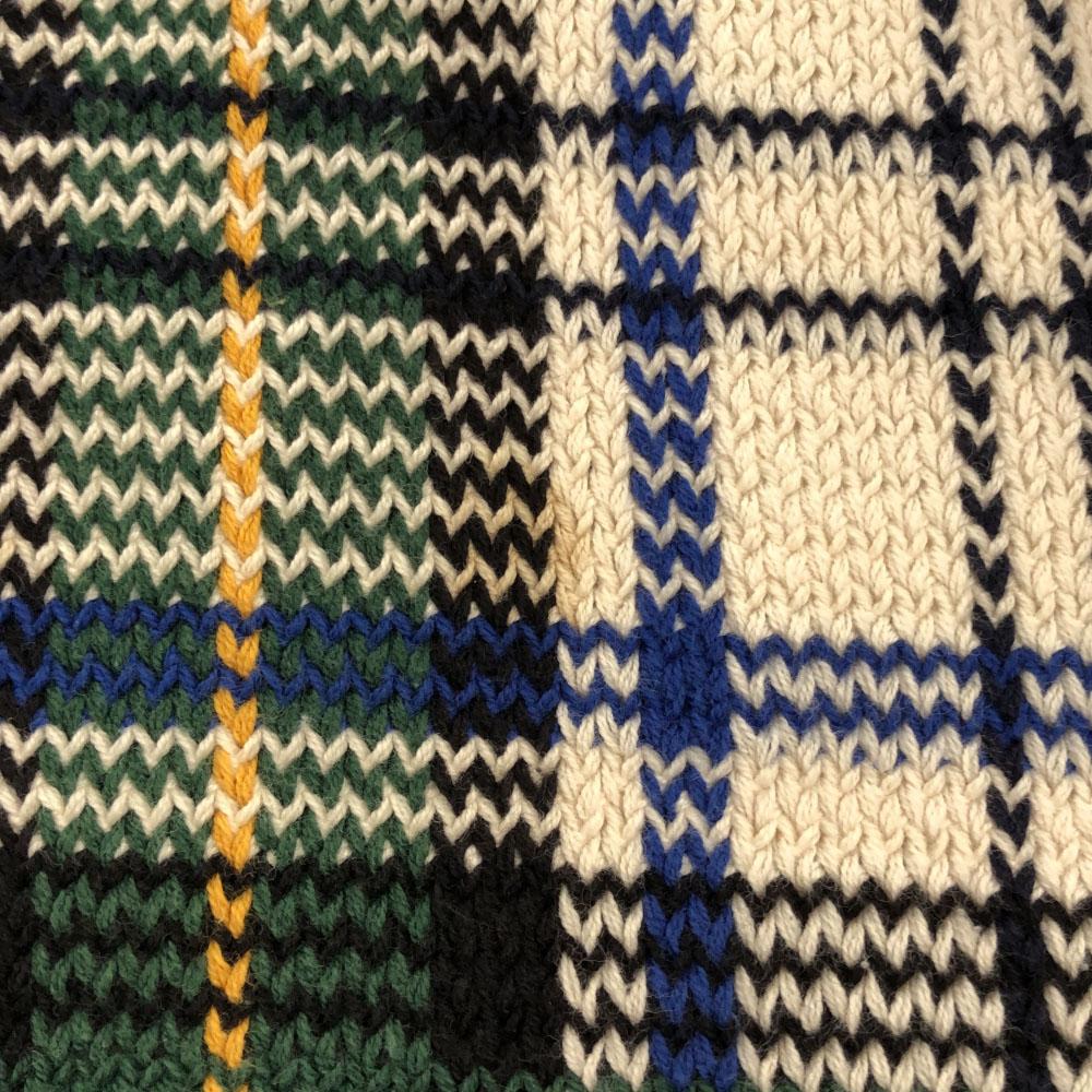 GANT 90s Check Pattern Long sleeve sweater L Knit Old Men's Used