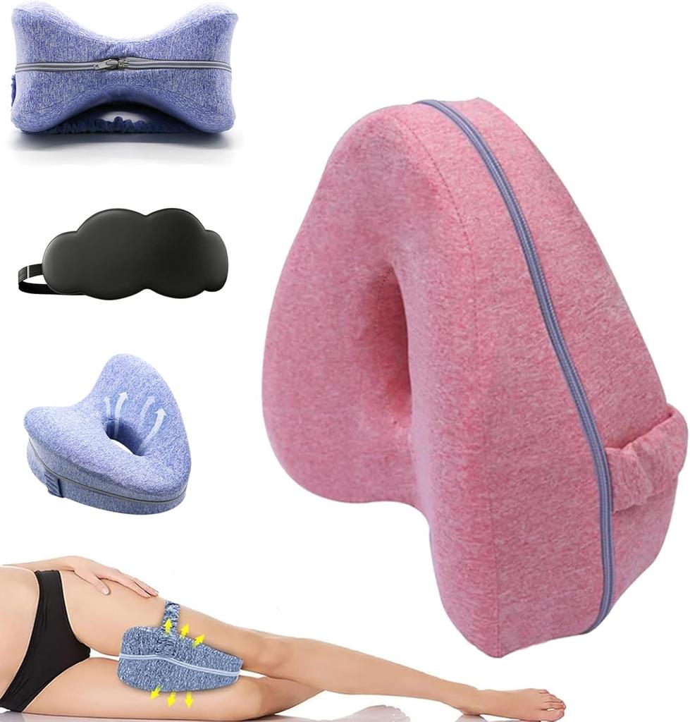 Revoget Alignment Pillows Relieve Hip Pain Sciatica Leg Alignment Pillow for Side Sleepers Sleep Pain-Free from Hip Back Aches
