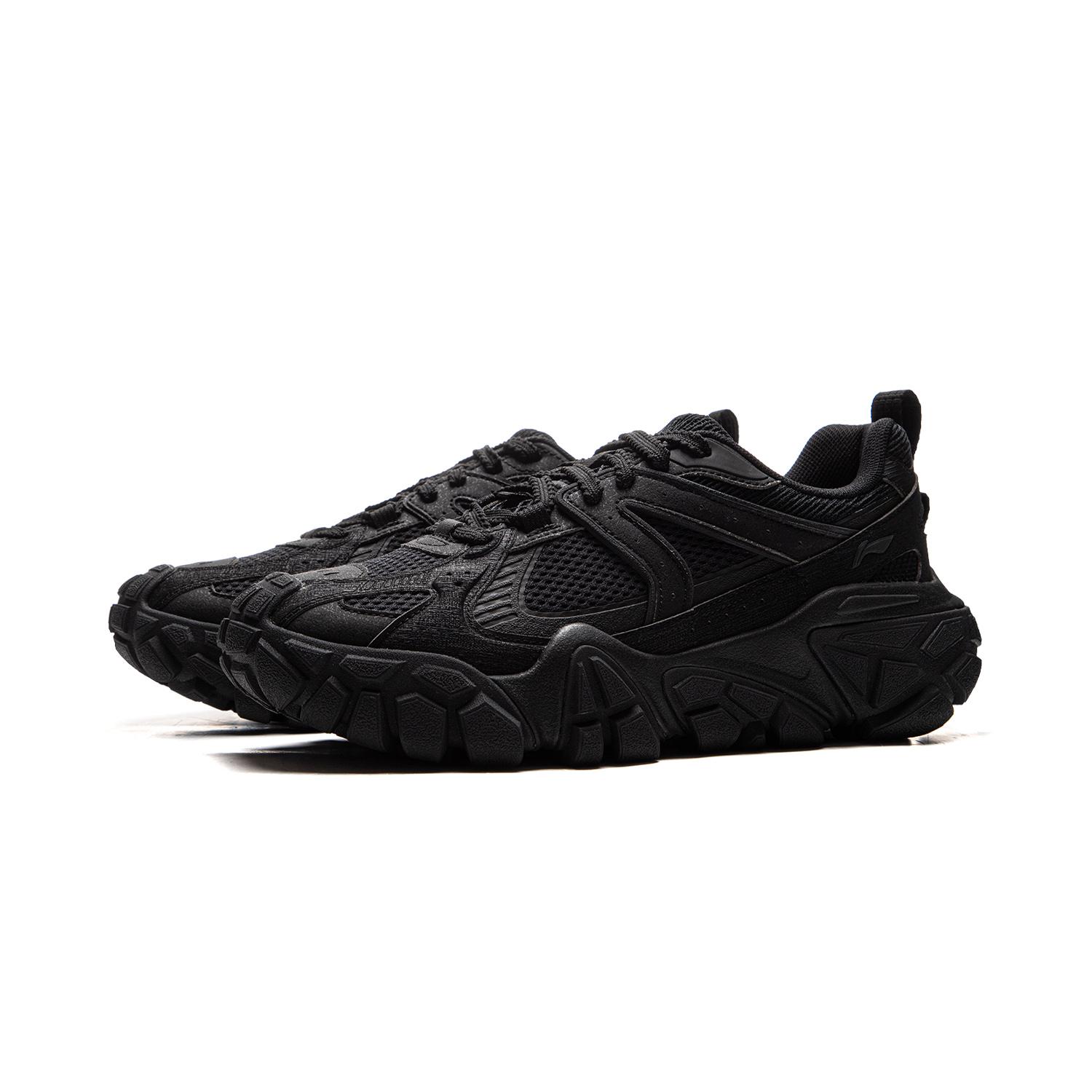 

New LiNing Dunes Cushioning Anti Slip Wear Resistant Breathable Height Increasing Low Top Casual Shoes Men s Black AGCU379-5