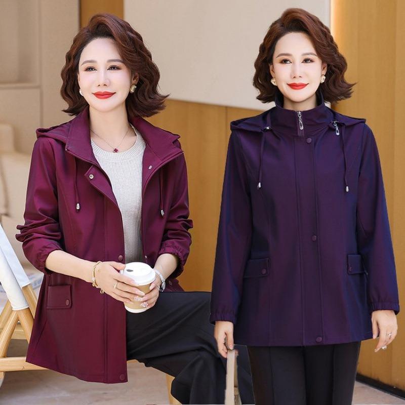 Autumn fashion coat new women's large size trench coat top medium women's spring and autumn jacket