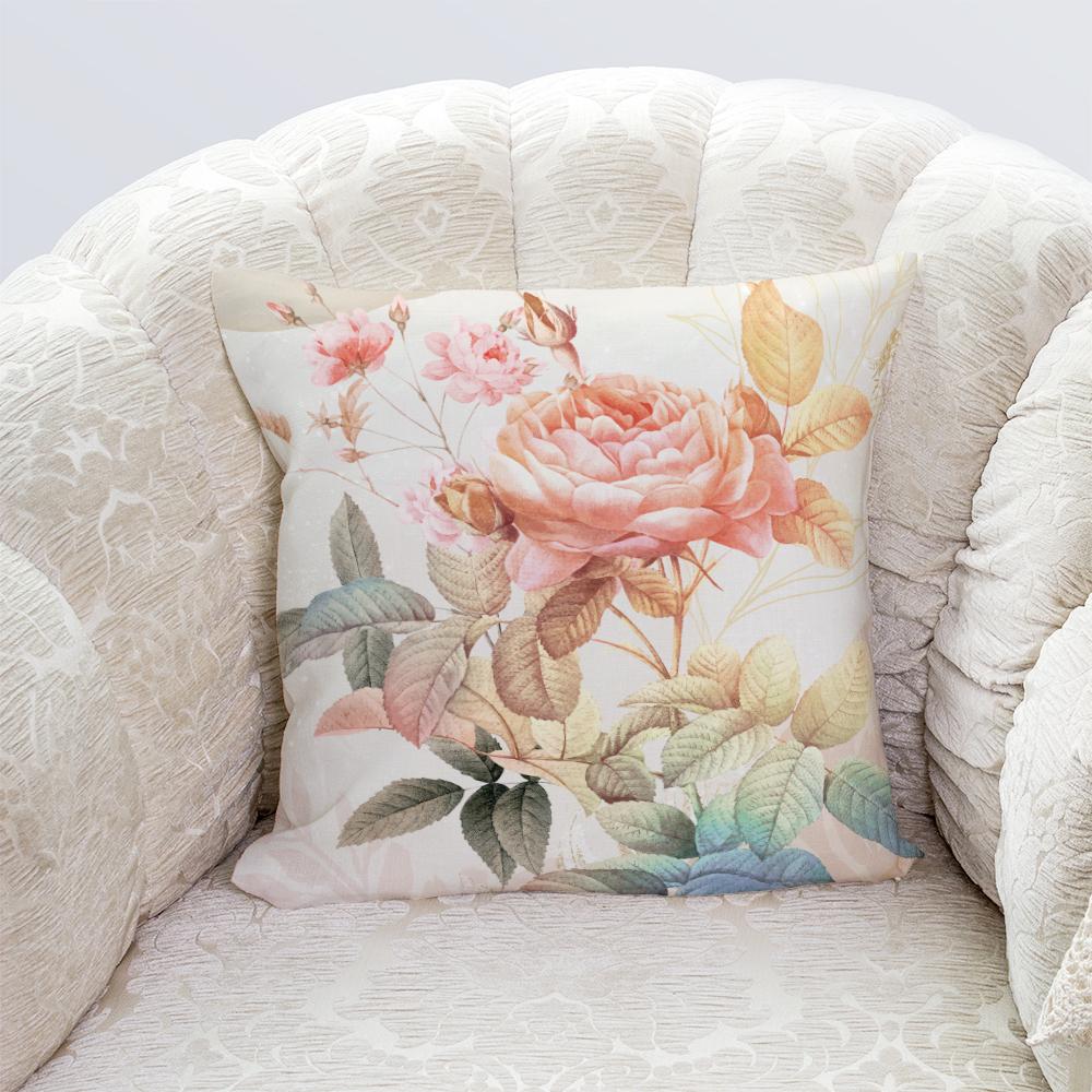 Fashion Harajuku Rose Decorative Pillowcase Printed Sofa Chair Bedside Body