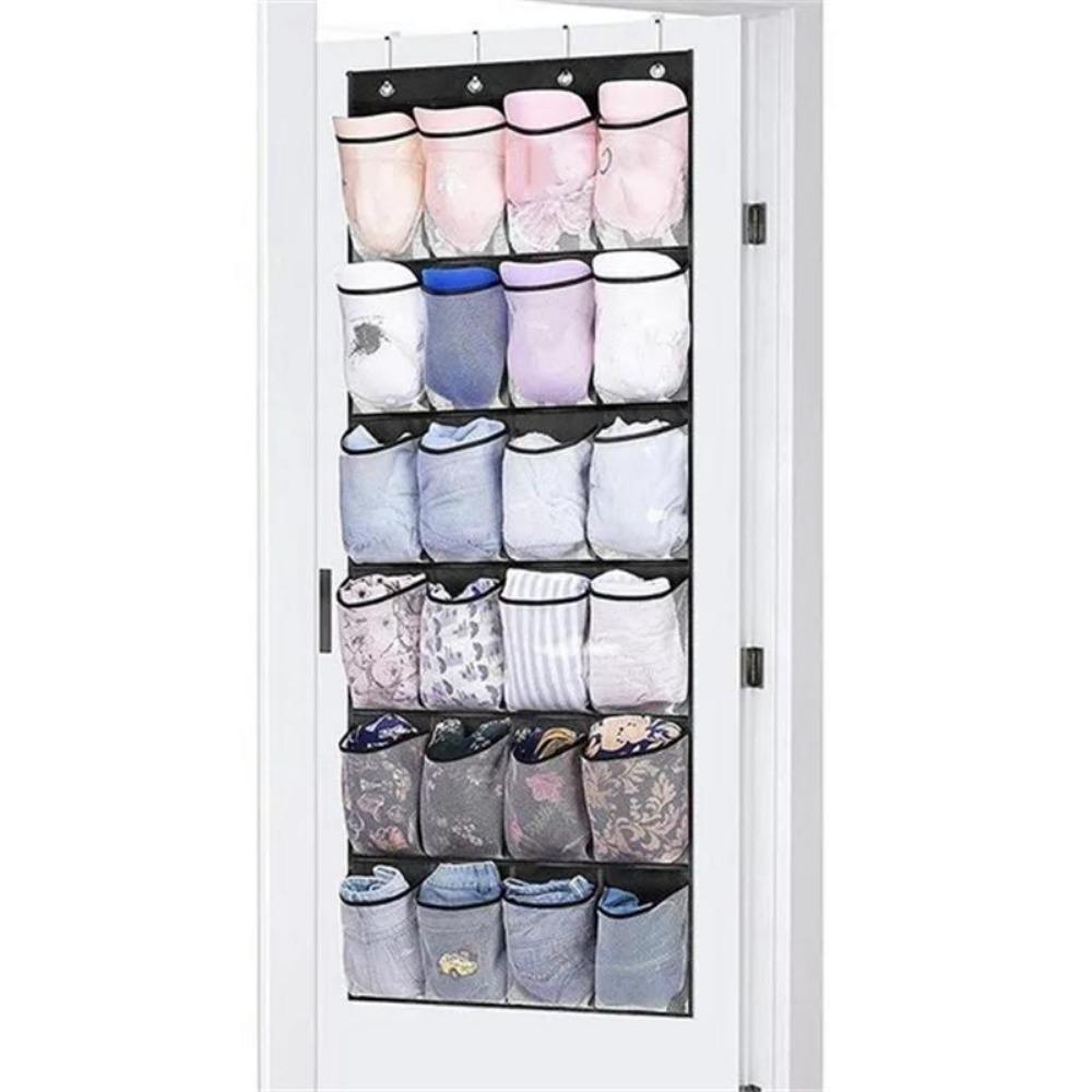 Mesh Cloth Shoes Sorting Storage Hanging Bag Over The Door Sundries Organizer Shoes Slippers Holder Bag
