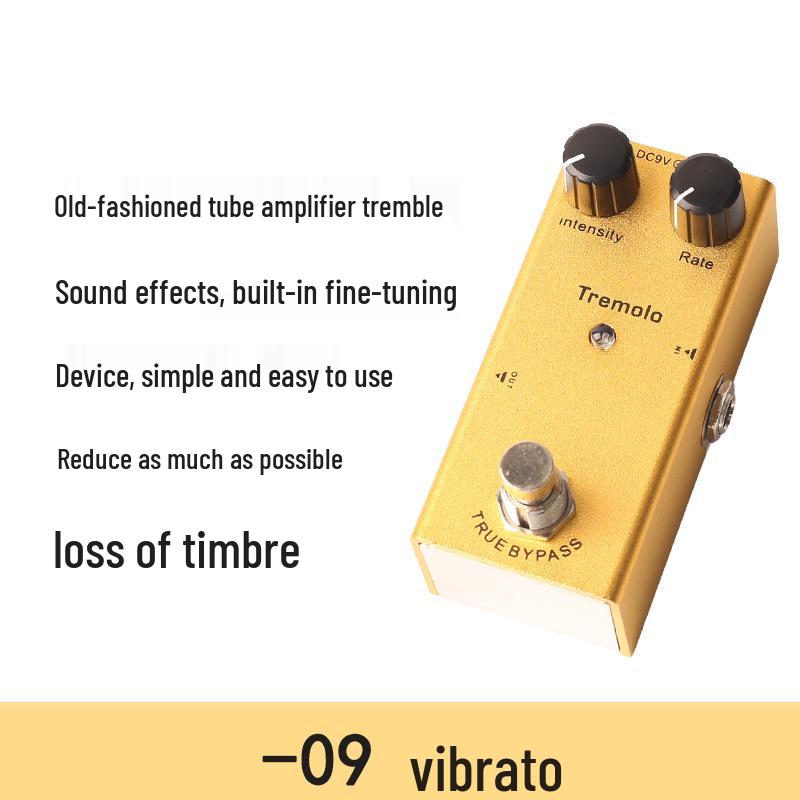 Kompaktný profesionálny elektrický gitarový efektový pedál - Skreslenie, Overdrive, Delay, Chorus, Tremolo